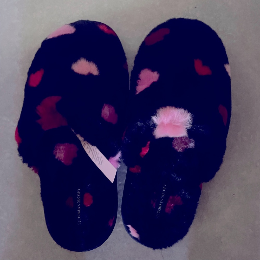 Heart Pattern Victoria Secret Slippers